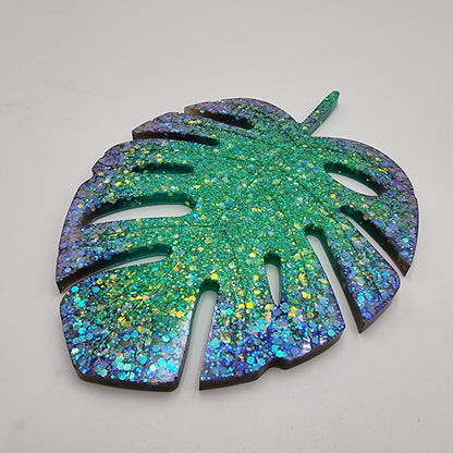 Glow In The Dark Resin Monstera Leaf