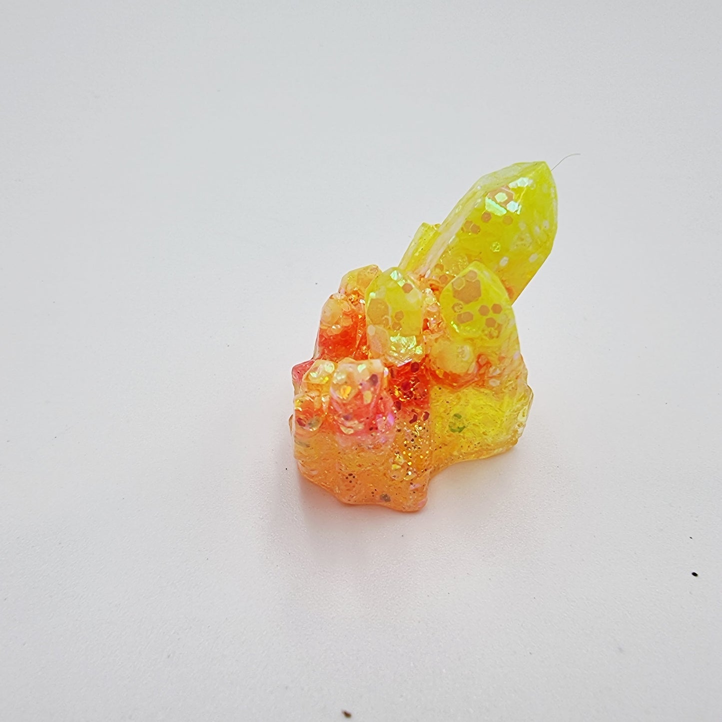 Glow In The Dark Resin Quartz Crystal Small