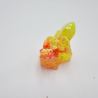 Glow In The Dark Resin Quartz Crystal Small