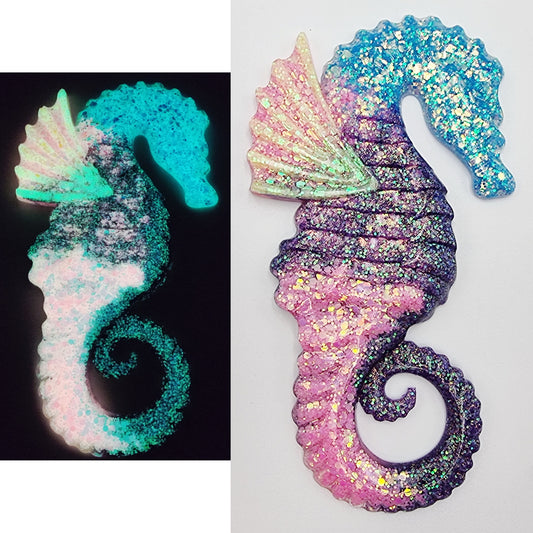 Glow In The Dark Resin Seahorse