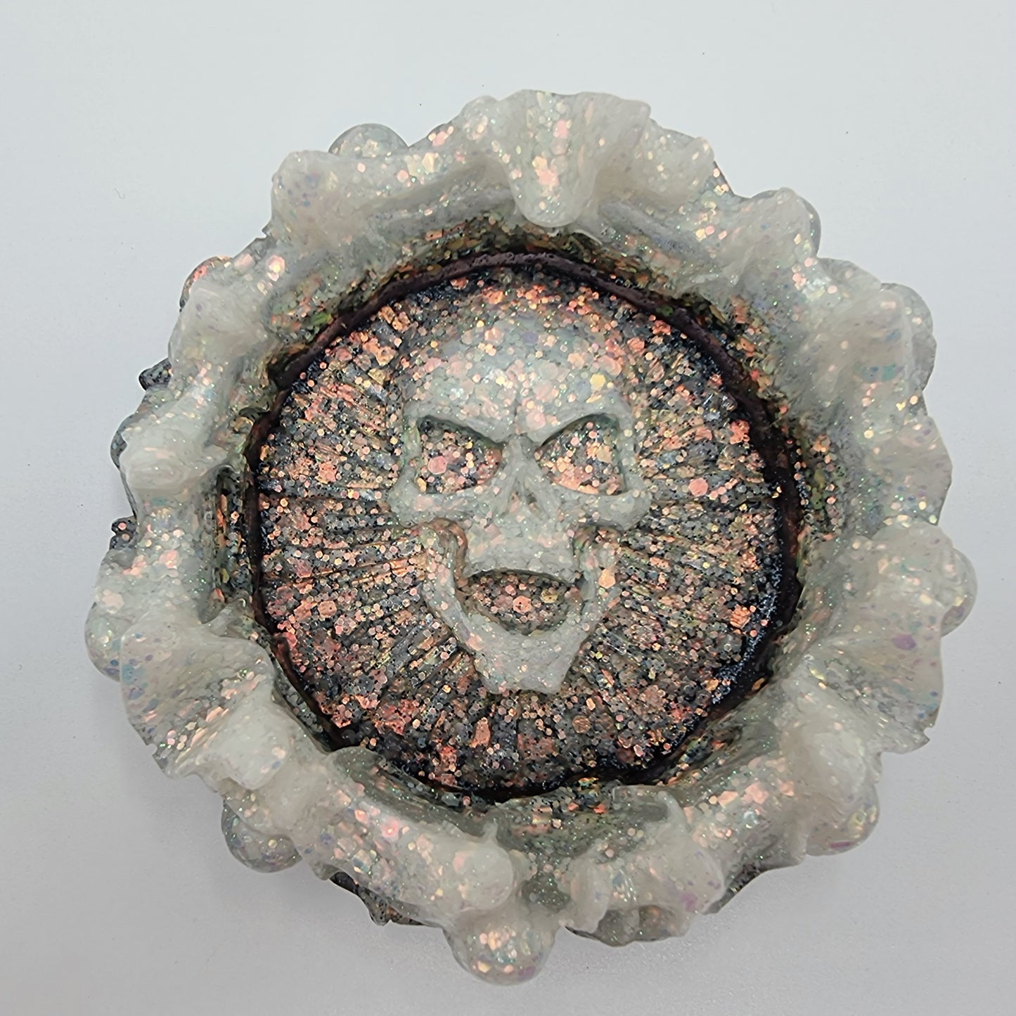 Glow In The Dark Resin Skull Ashtray