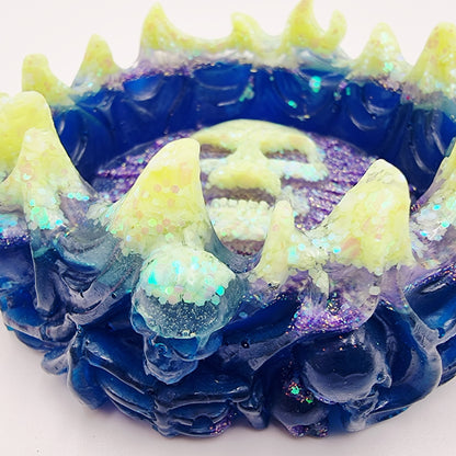 Glow In The Dark Resin Skull Ashtray