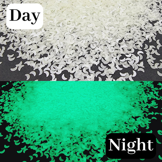 Glow In The Dark Glitter - Moons