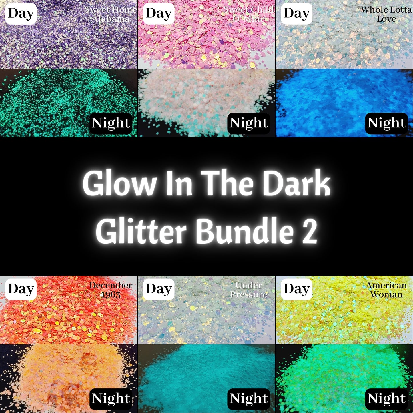 Glow In The Dark Glitter Bundle 2