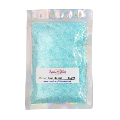 Frozen Blue Slushie Iridescent Opalescent Mix