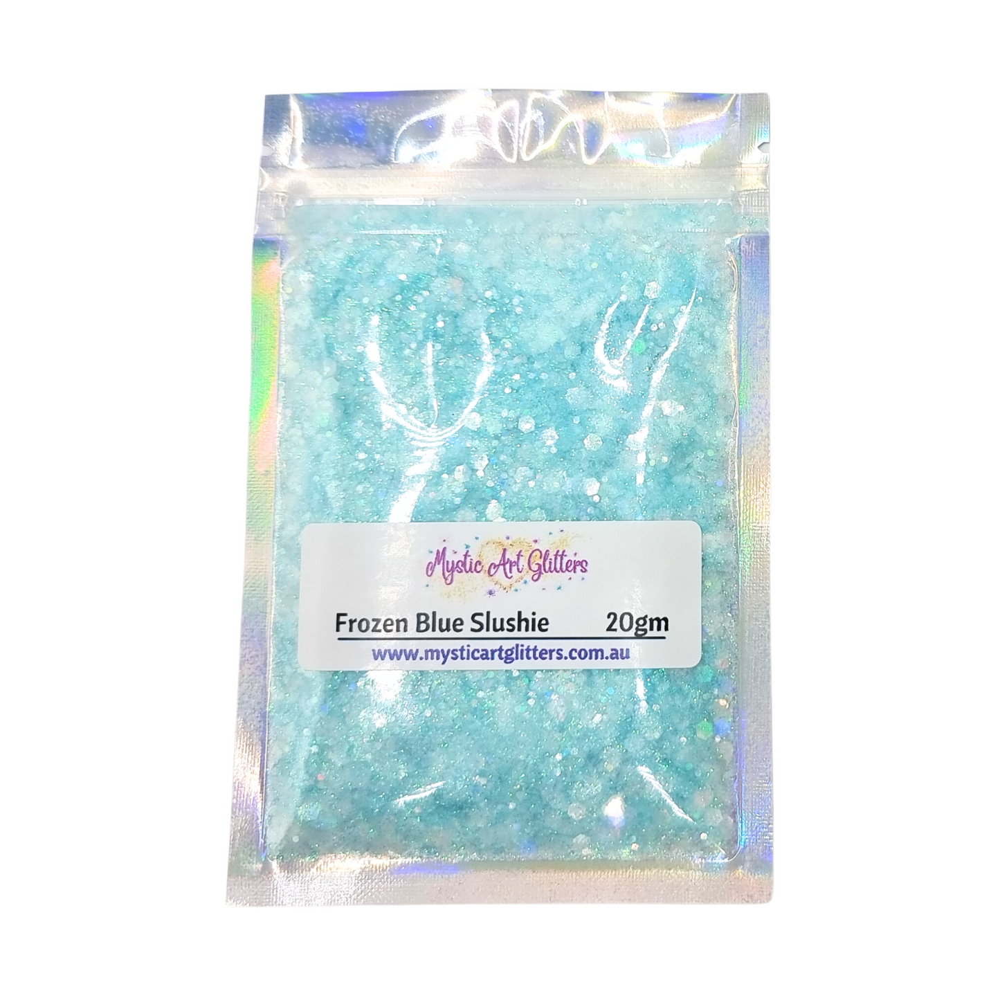 Frozen Blue Slushie Iridescent Opalescent Mix