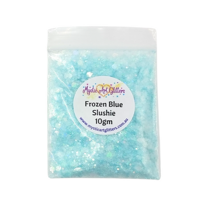 Frozen Blue Slushie Iridescent Opalescent Mix
