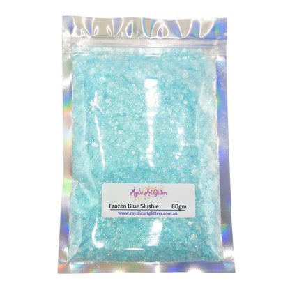 Frozen Blue Slushie Iridescent Opalescent Mix