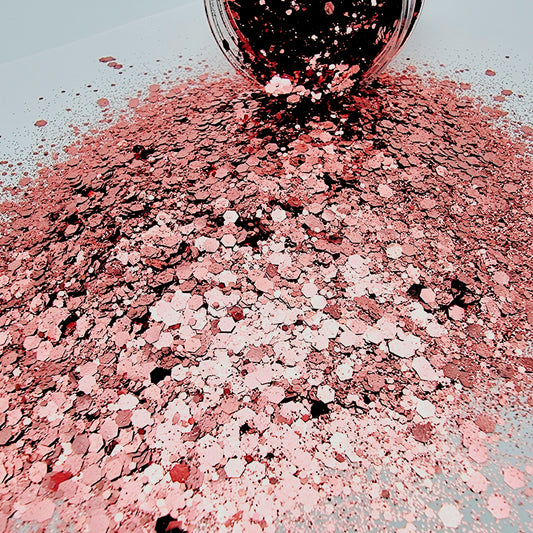 Rose Gold Glitter Mix