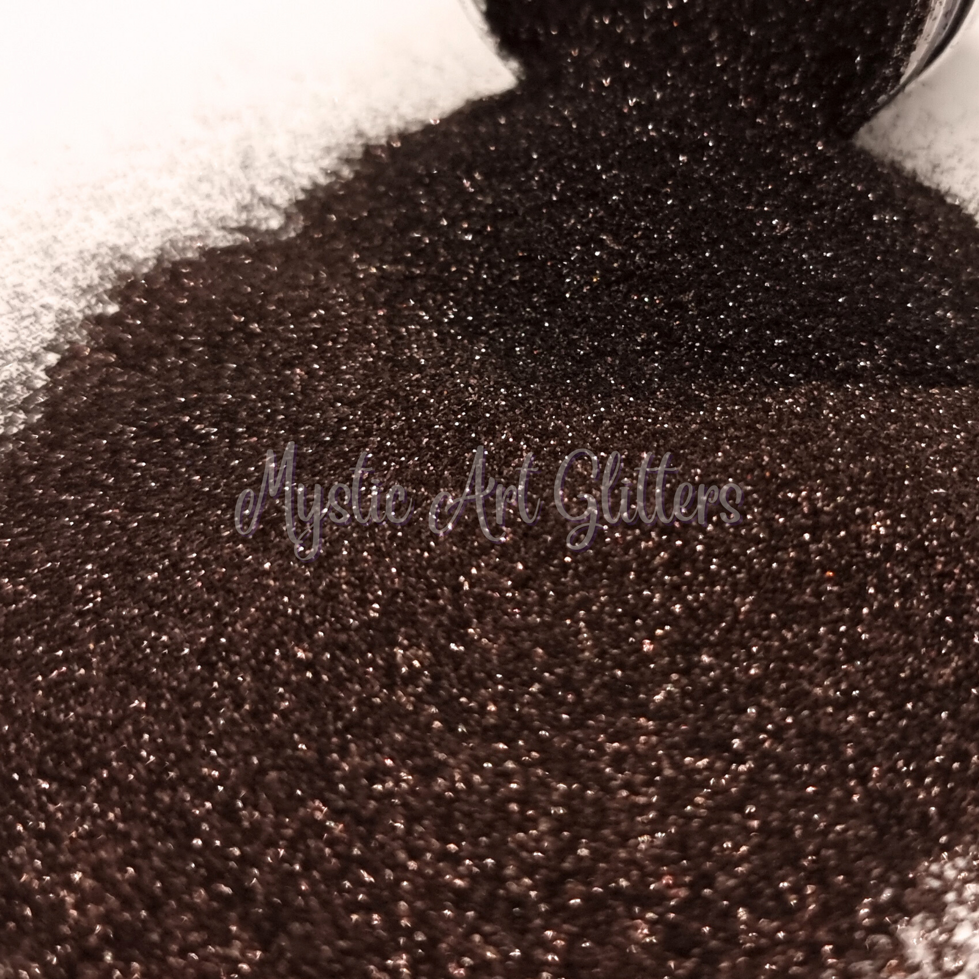 Superstition dark brown fine glitter