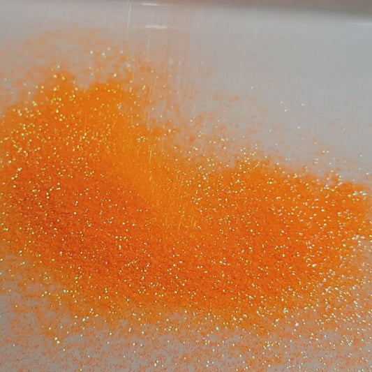 Bright orange glitter