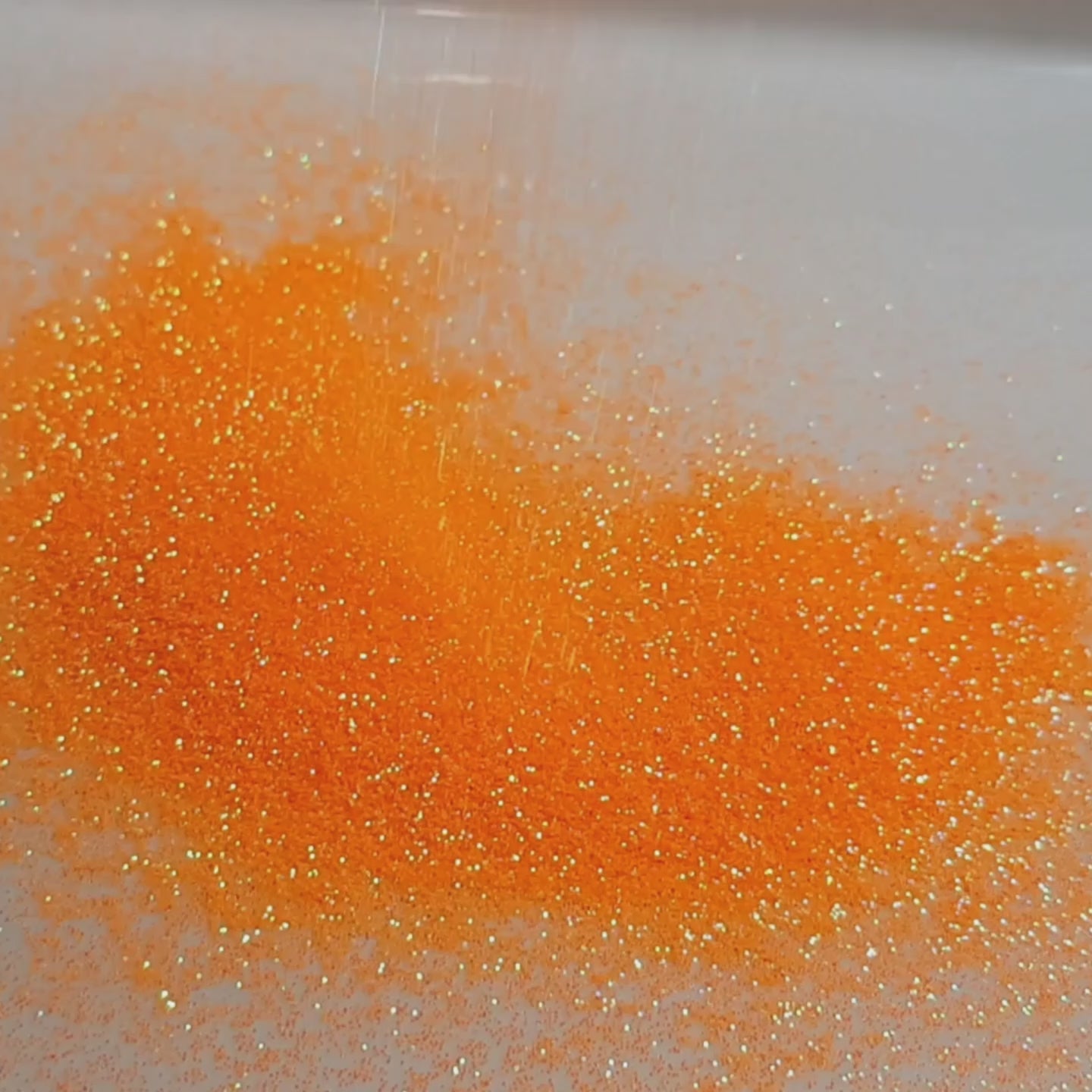 Bright orange glitter