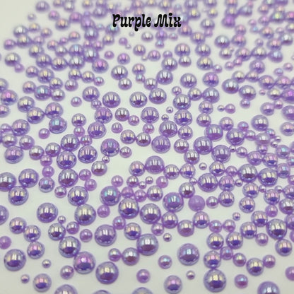 Pearl & Resin Rhinestones - Purple Mix