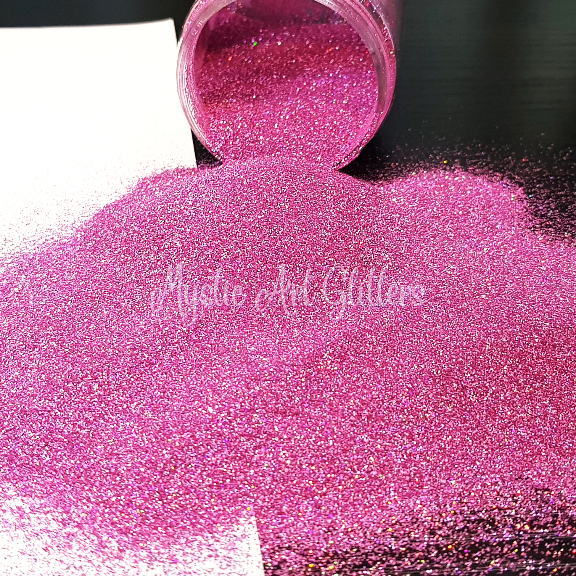 Priscilla pink glitter