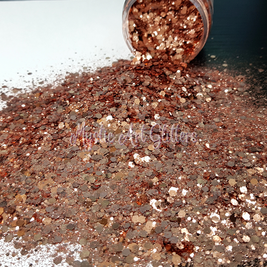 Copper glitter mix