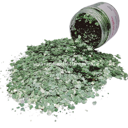 Biodegradable Glitter - Light Green - Mystic Art Glitters