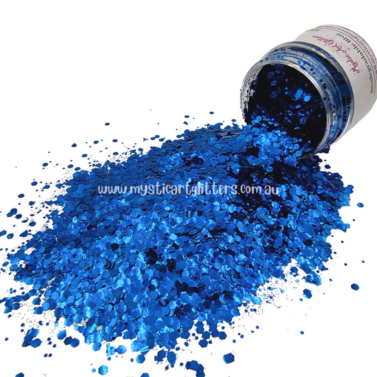 Biodegradable Glitter Blue Mystic Art Glitters