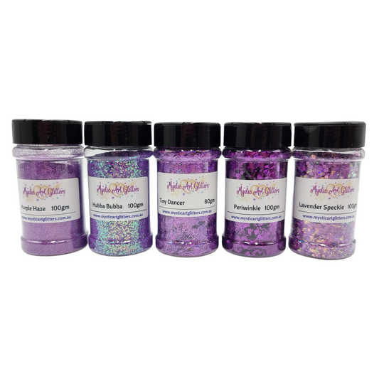 Purple Glitter Bundle - Mystic Art Glitters