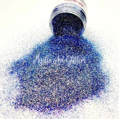 Primrose blue iridescent glitter