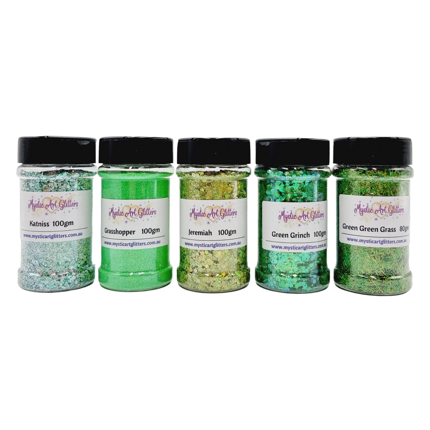 Green Glitter Bundle - Mystic Art Glitters