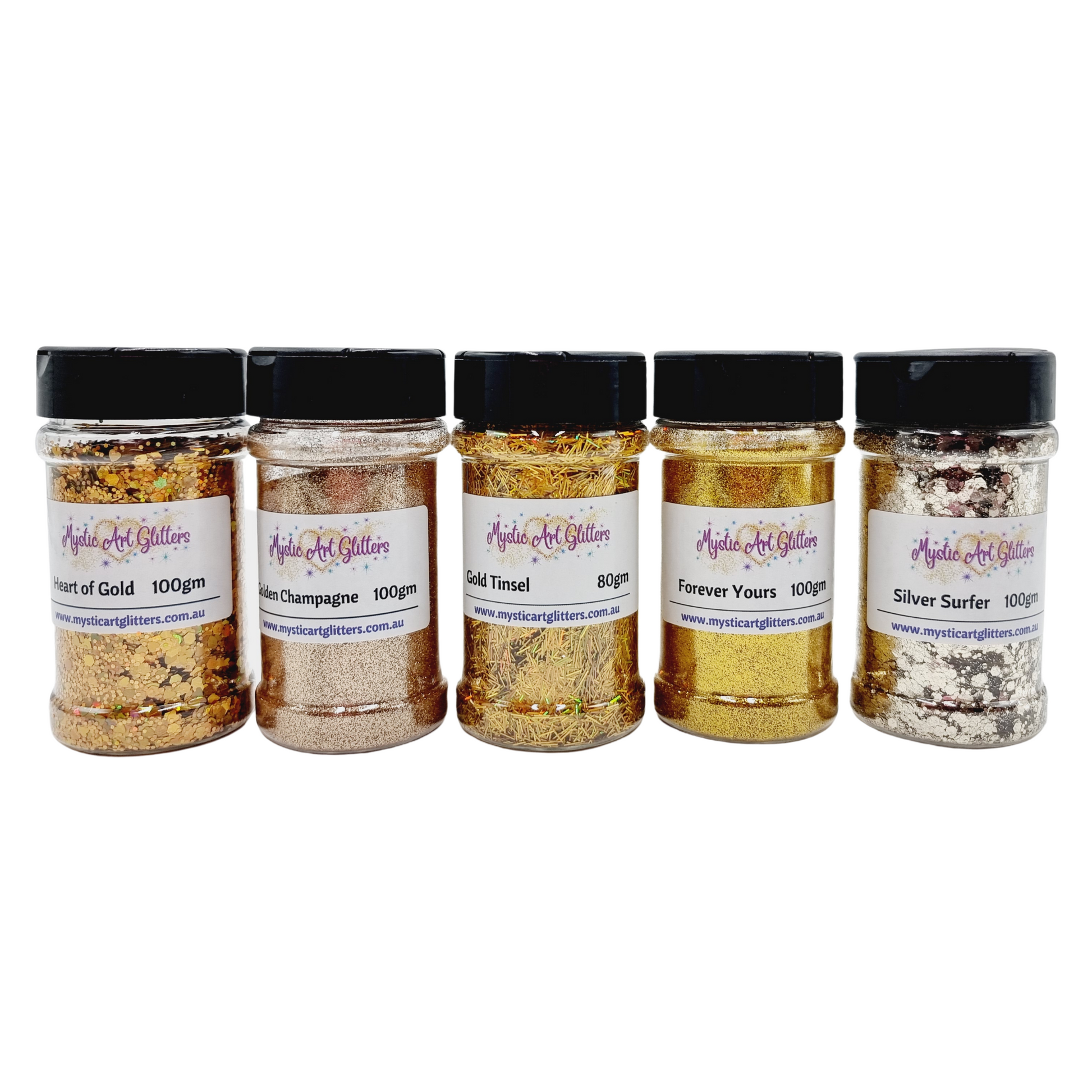 Gold Glitter Bundle - Mystic Art Glitters