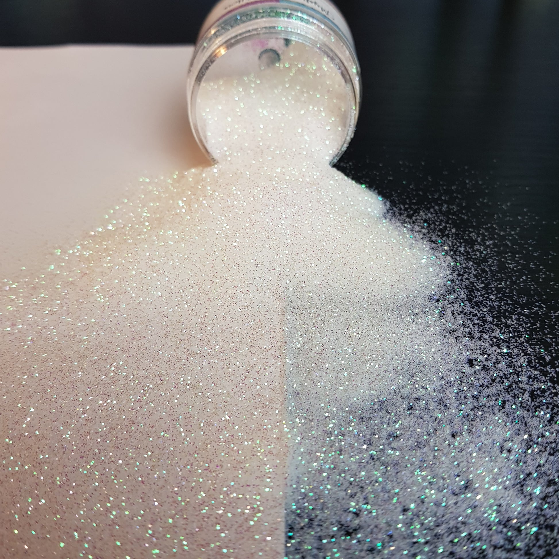 Snow Dust Iridescent white fine glitter