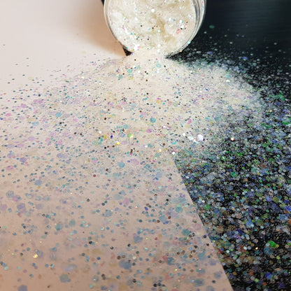 Snow Storm White Glitter Mix - Mystic Art Glitters