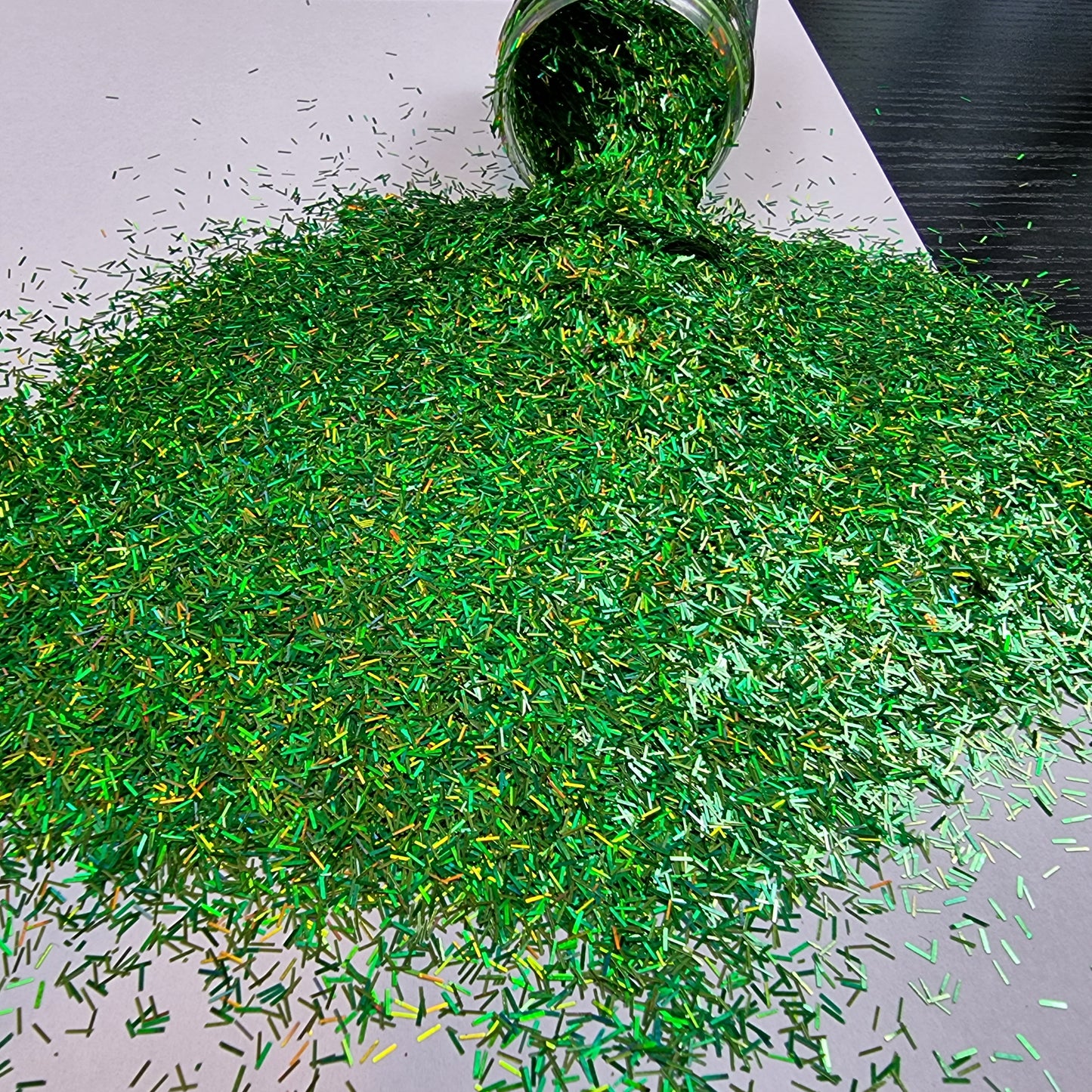 Green Green Grass Tinsel Type Glitter by Mystic Art Glitters