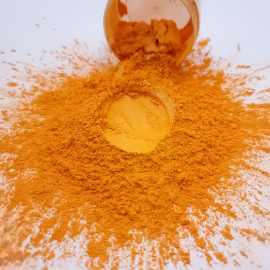 Mica Powder - Orange 50gm - Mystic Art Glitters