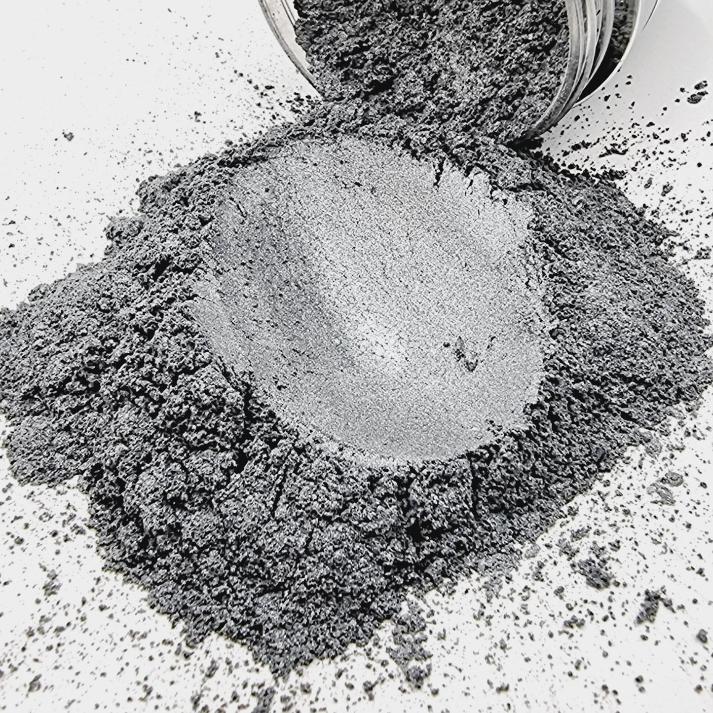 Mica Powder - Dark Silver 28gm - Mystic Art Glitters