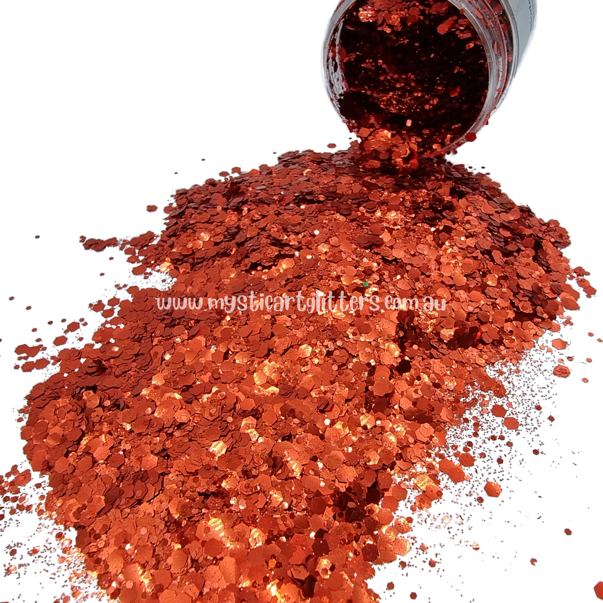 Biodegradable Glitter Burnt Red Mystic Art Glitters