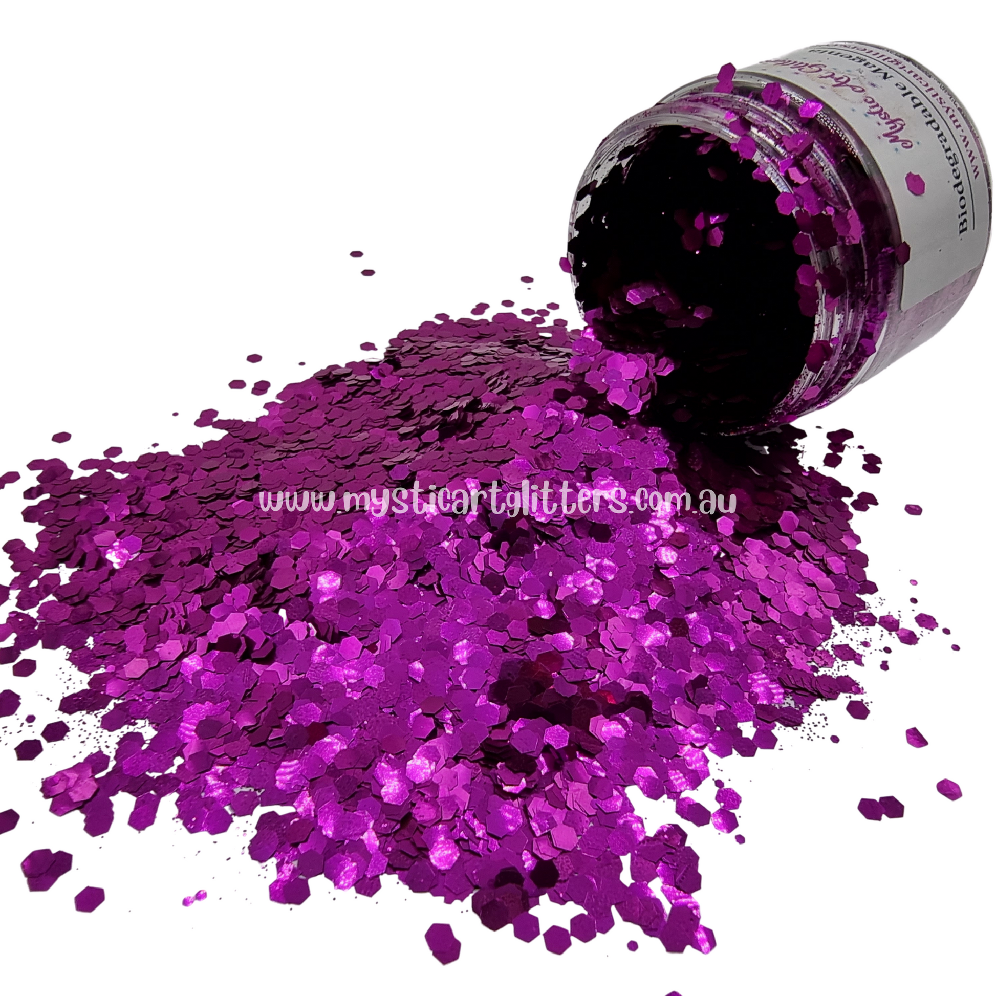 Biodegradable Glitter - Magenta - Mystic Art Glitters