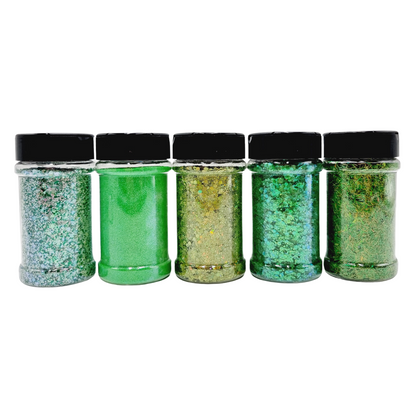 Green Glitter Bundle - Mystic Art Glitters