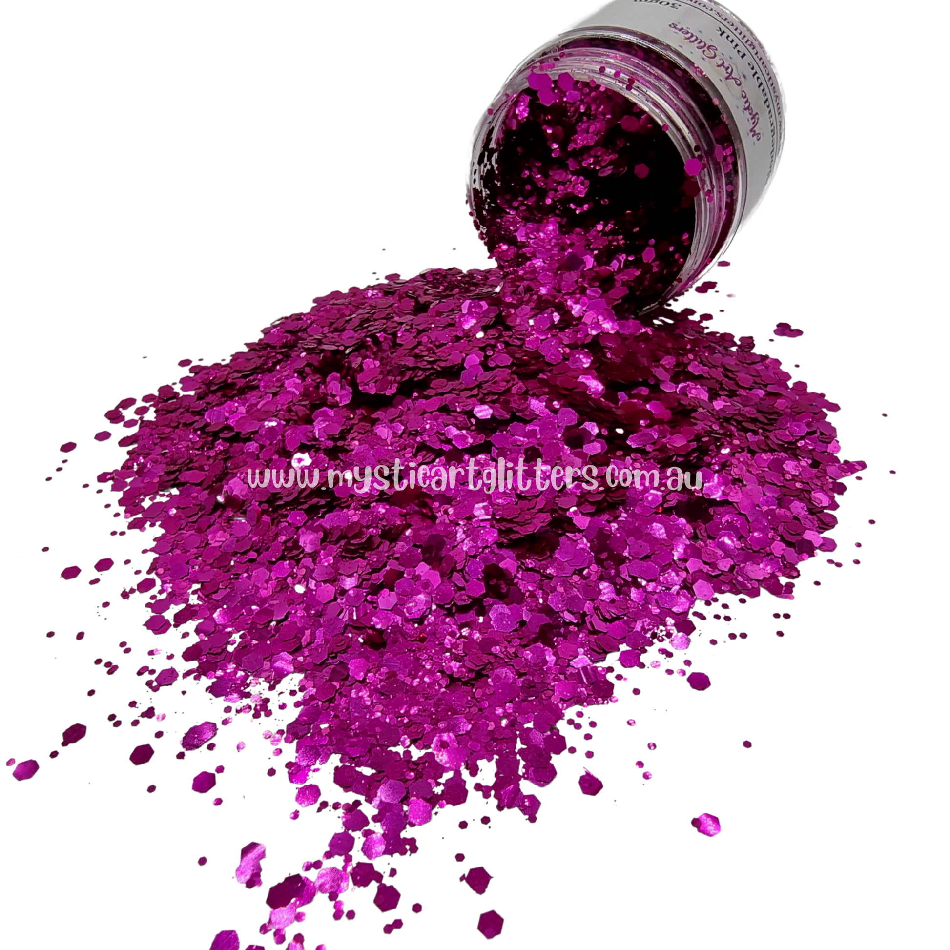 Biodegradable Glitter - Pink - Mystic Art Glitters