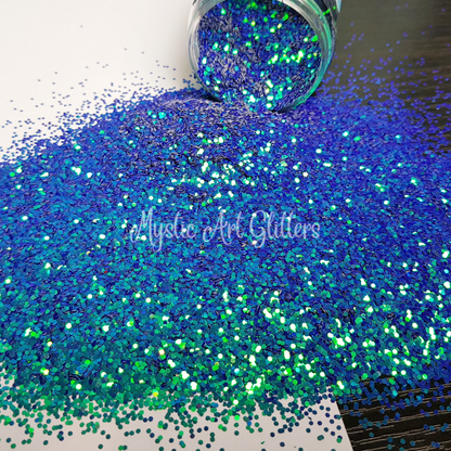 Colour changing blue oasis glitter