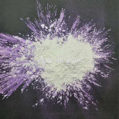 Interference Mica Powder White to Purple 14gm - Mystic Art Glitters