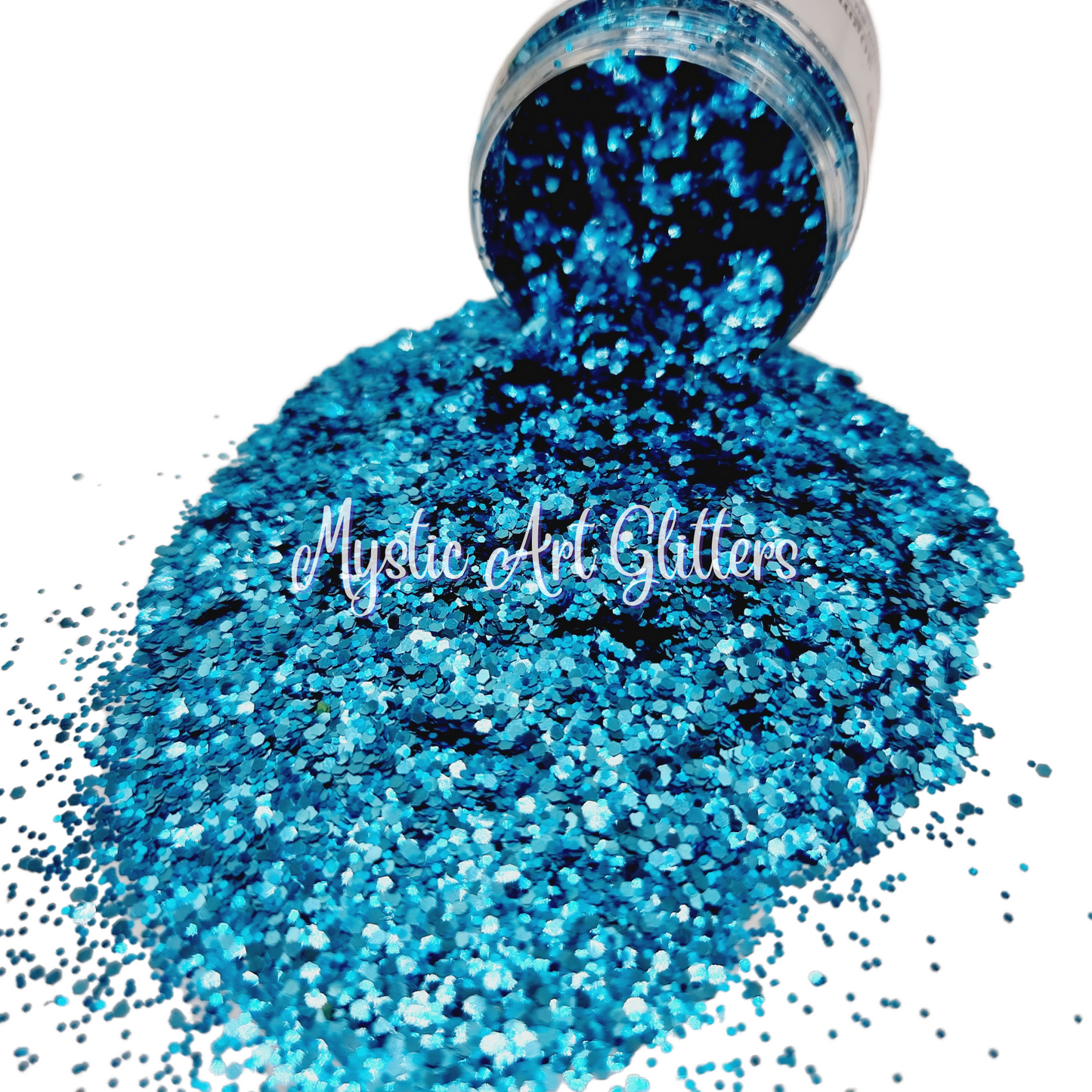 Island Breeze Blue glitter