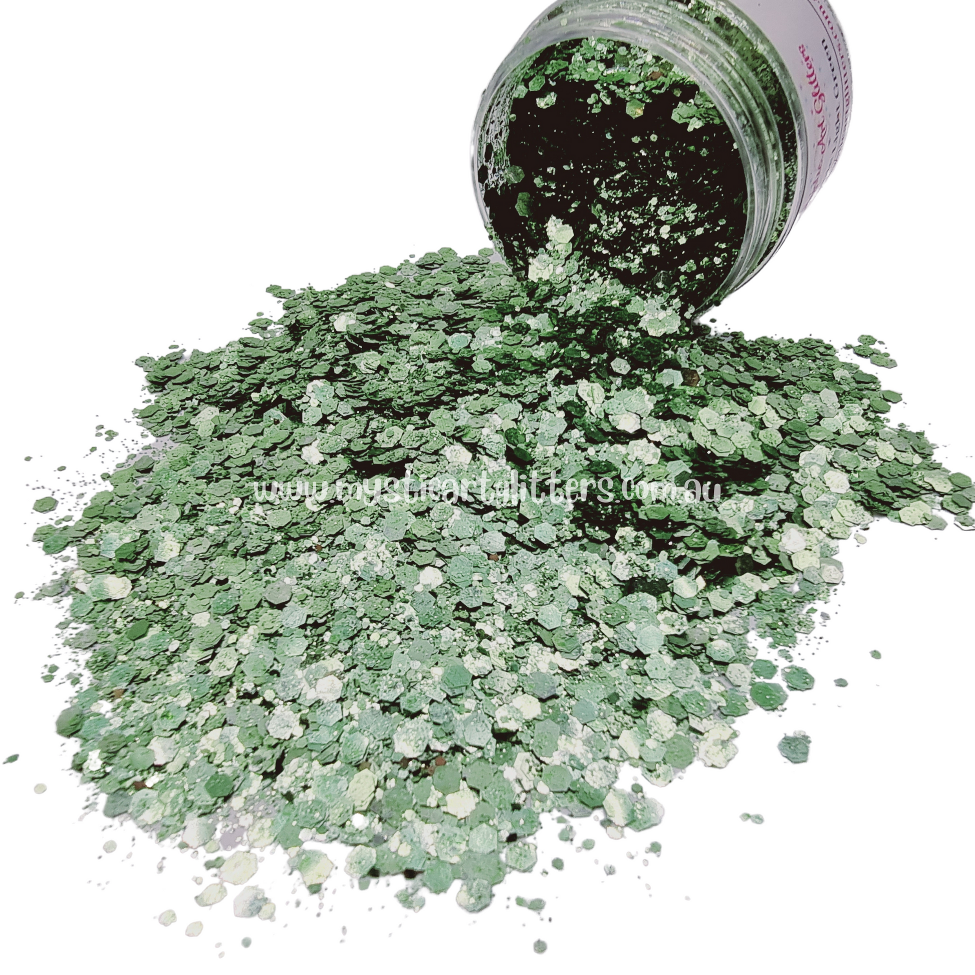 Biodegradable Glitter - Light Green - Mystic Art Glitters