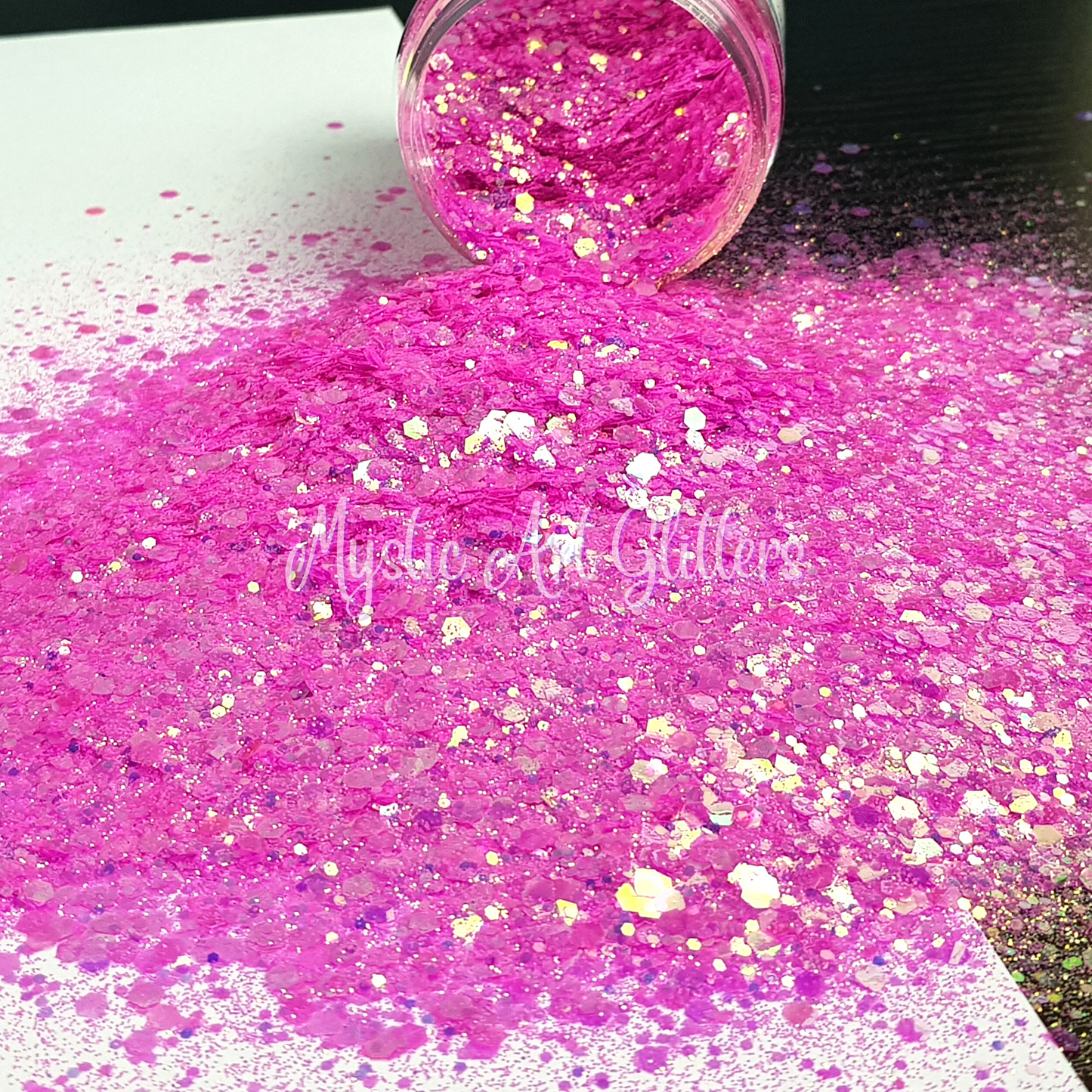 Tickled Pink Iridescent Glitter Mix