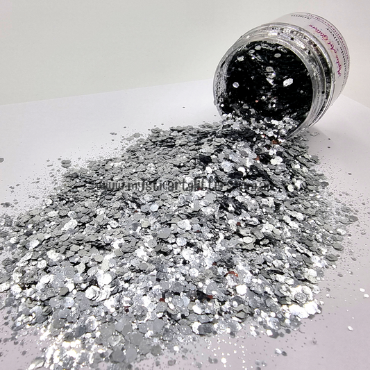 Biodegradable Glitter - Silver - Mystic Art Glitters