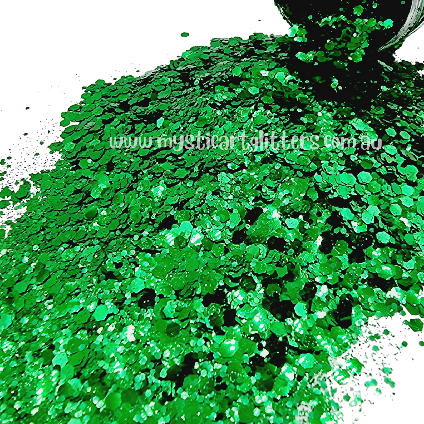 Biodegradable Glitter - Green - Mystic Art Glitters