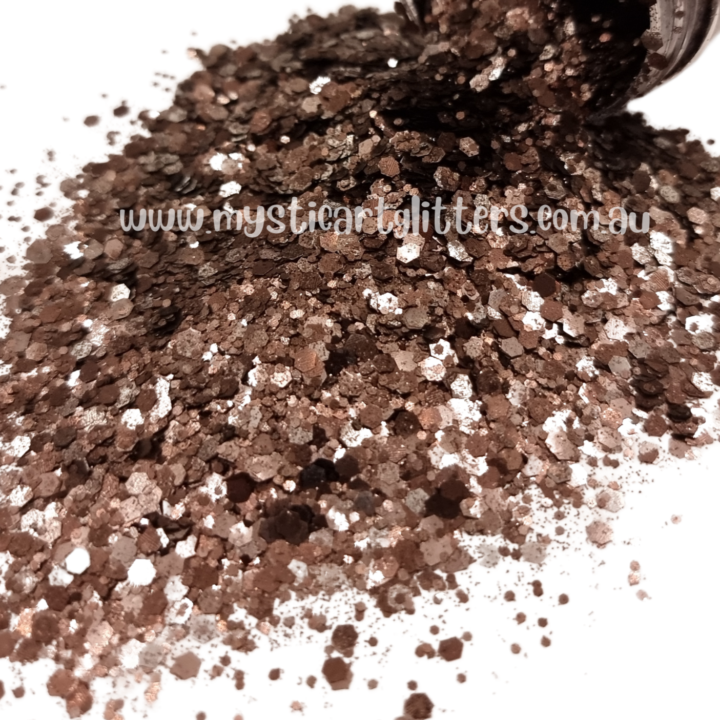 Biodegradable Glitter - Brown - Mystic Art Glitters