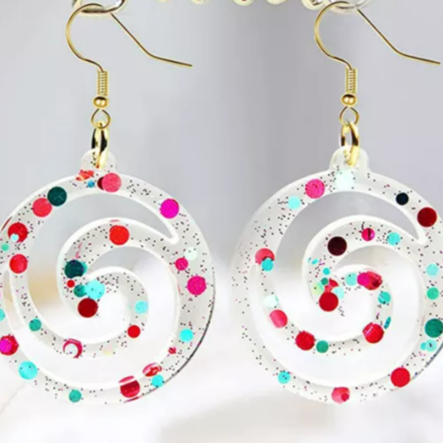 Circle Swirl Silicone Earring Mould - Mystic Art Glitters