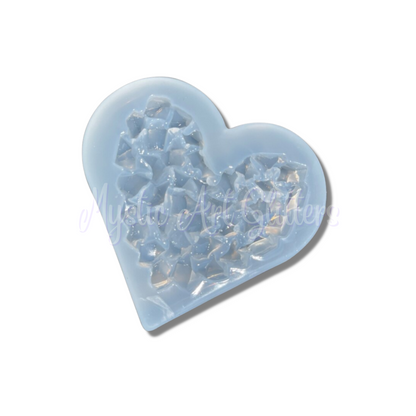 Crystal Heart Silicone Mould