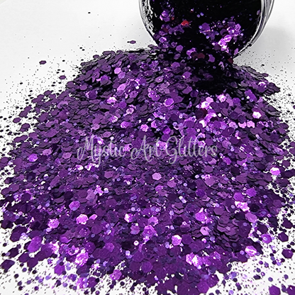 Pansy dark purple glitter