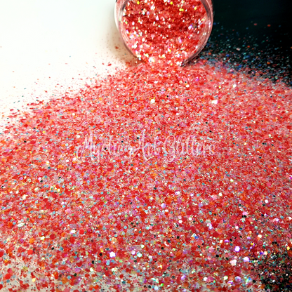 Iridescent Romance Red Glitter Mix Bundle