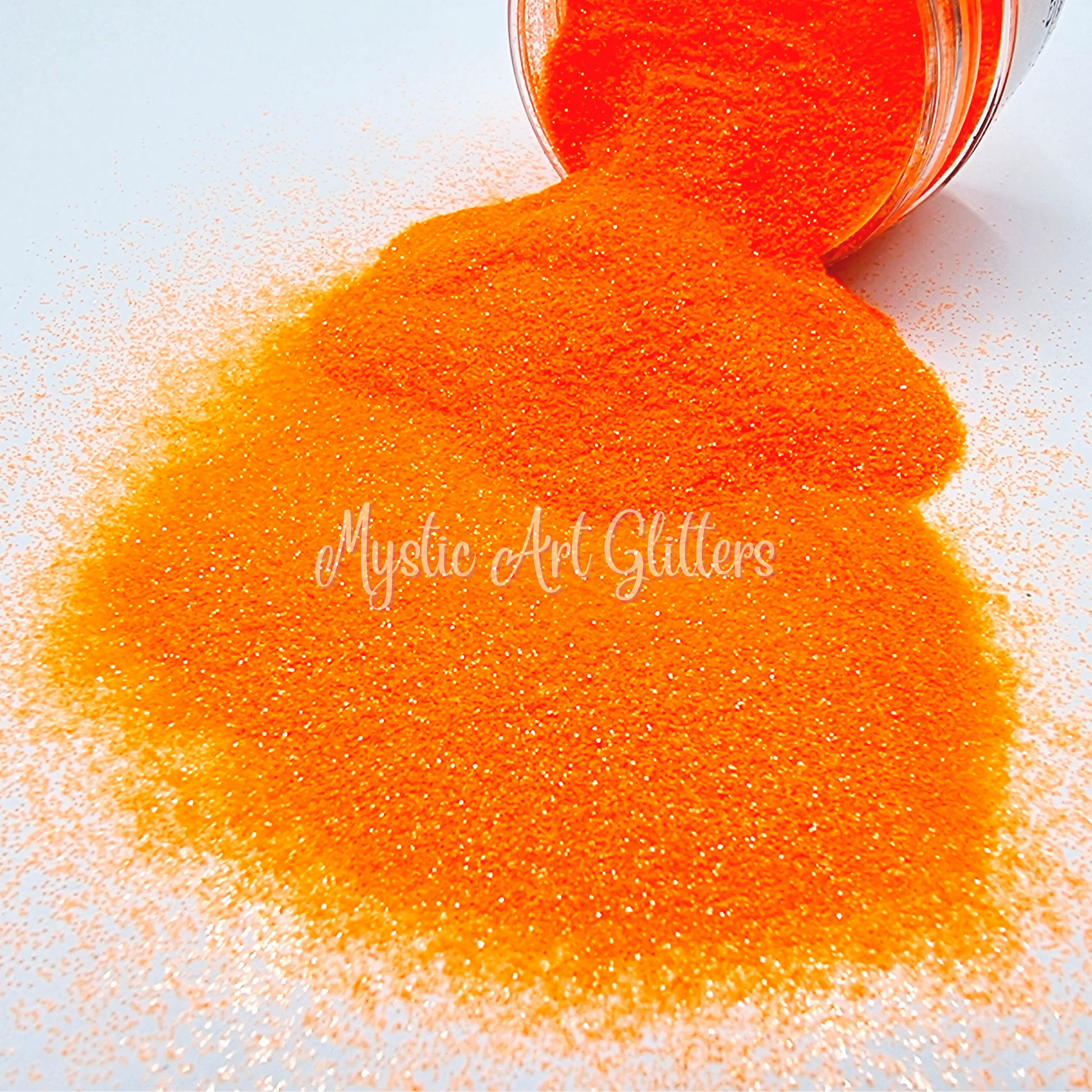 Orange Clementine Fine Fluro Glitter