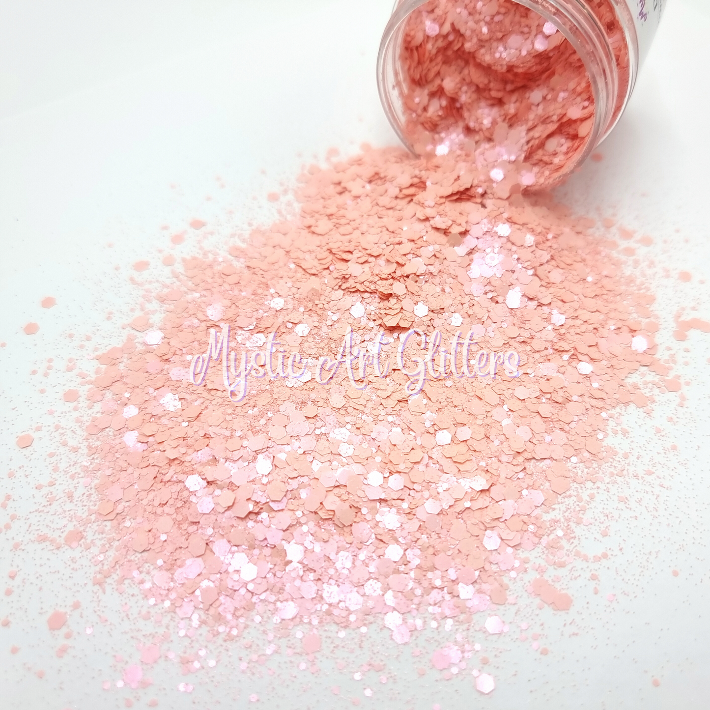 Pink Solid Glitter Mix Doris