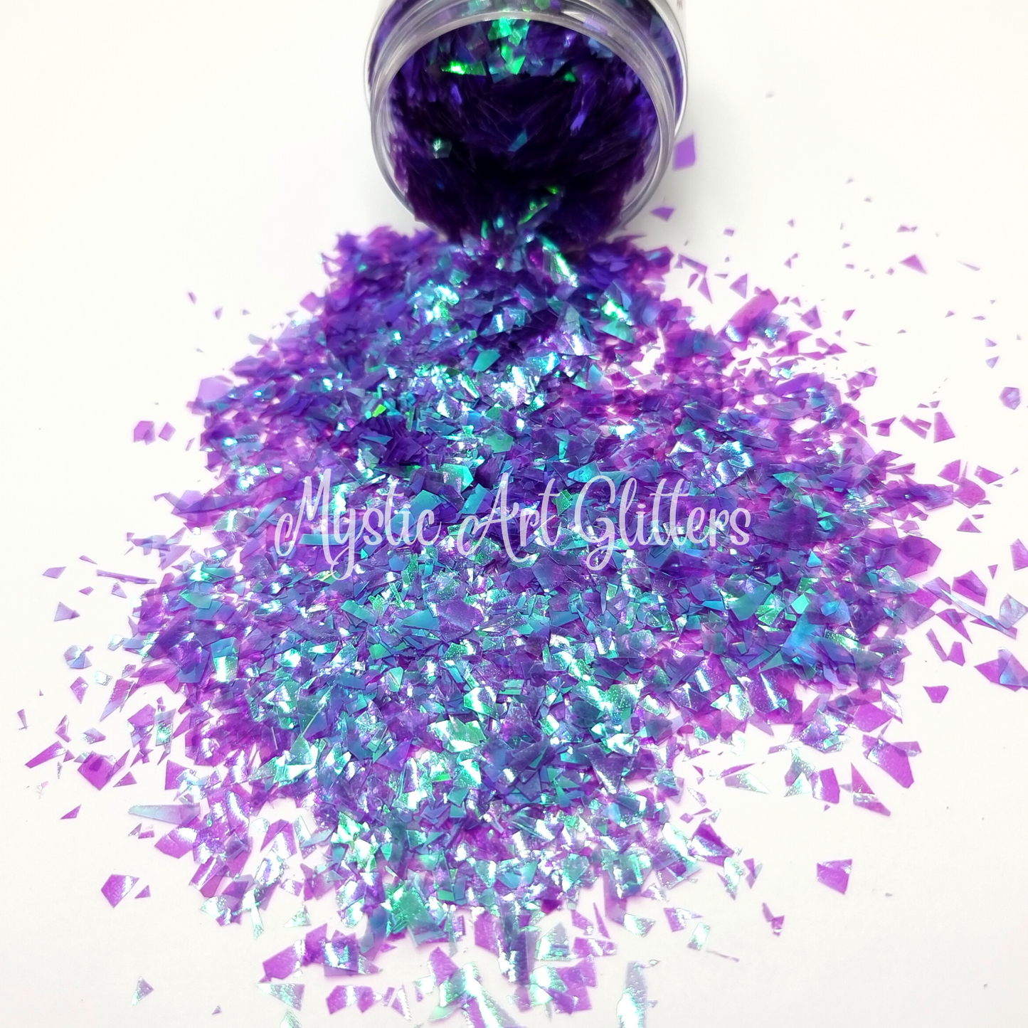 Colour changing flake glitter Eggplant