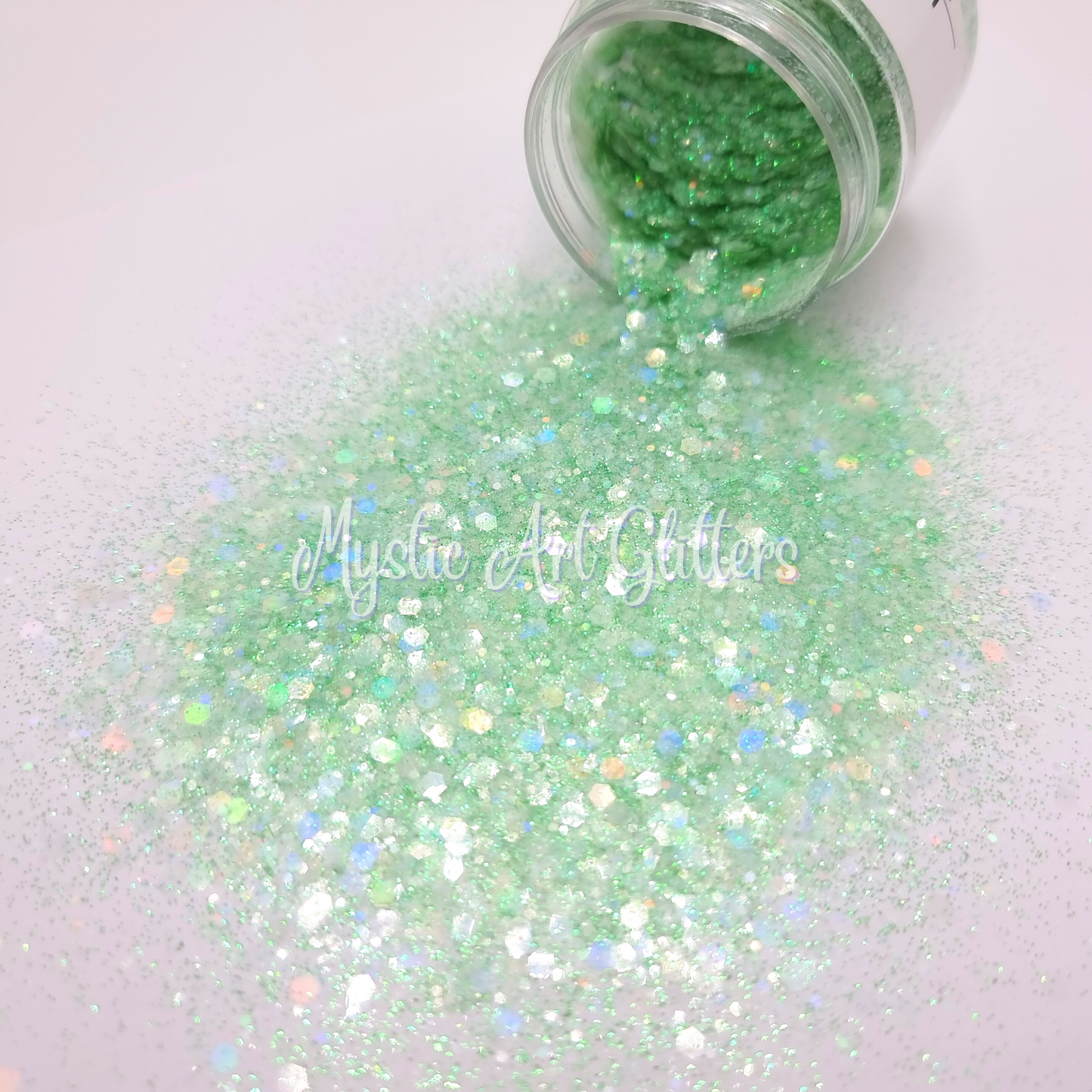 Green Honeydew Slushie Glitter Mix